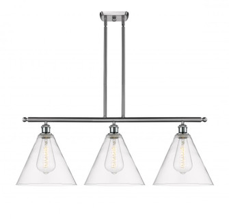 Berkshire - 3 Light - 39 inch - Brushed Satin Nickel - Stem hung - Island Light (3442|516-3I-SN-GBC-122)