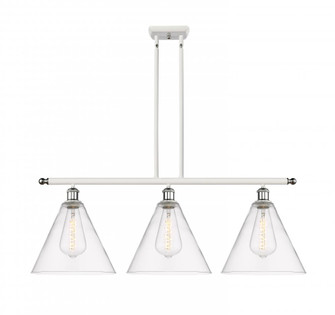 Berkshire - 3 Light - 39 inch - White Polished Chrome - Stem hung - Island Light (3442|516-3I-WPC-GBC-122)
