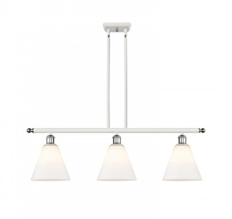 Berkshire - 3 Light - 36 inch - White Polished Chrome - Stem hung - Island Light (3442|516-3I-WPC-GBC-81)