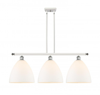 Bristol - 3 Light - 39 inch - White Polished Chrome - Cord hung - Island Light (3442|516-3I-WPC-GBD-121)