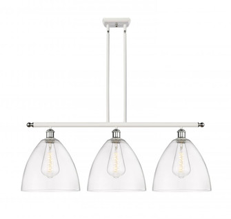 Bristol - 3 Light - 39 inch - White Polished Chrome - Cord hung - Island Light (3442|516-3I-WPC-GBD-122)