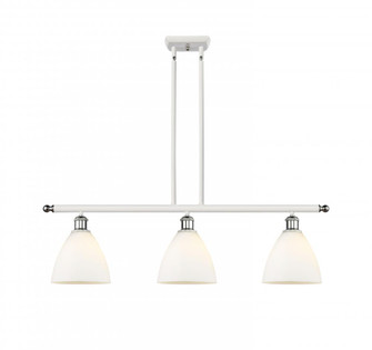 Bristol - 3 Light - 36 inch - White Polished Chrome - Stem hung - Island Light (3442|516-3I-WPC-GBD-751)