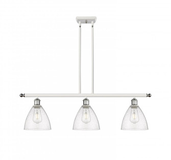 Bristol - 3 Light - 36 inch - White Polished Chrome - Stem hung - Island Light (3442|516-3I-WPC-GBD-754-LED)
