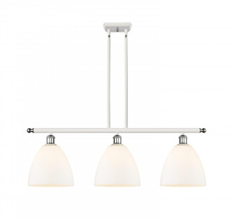 Bristol - 3 Light - 36 inch - White Polished Chrome - Stem hung - Island Light (3442|516-3I-WPC-GBD-91)