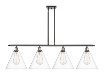 Berkshire - 4 Light - 50 inch - Black Antique Brass - Stem hung - Island Light (3442|516-4I-BAB-GBC-122-LED)