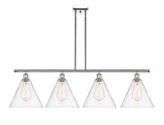 Berkshire - 4 Light - 50 inch - Brushed Satin Nickel - Stem hung - Island Light (3442|516-4I-SN-GBC-122-LED)