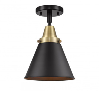 Appalachian - 1 Light - 8 inch - Black Antique Brass - Flush Mount (3442|447-1C-BAB-M13-BK-LED)