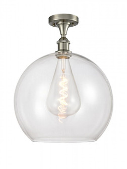 Athens - 1 Light - 14 inch - Brushed Satin Nickel - Semi-Flush Mount (3442|516-1C-SN-G122-14)