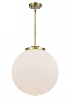 Beacon - 1 Light - 16 inch - Antique Brass - Cord hung - Pendant (3442|221-1S-AB-G201-16)