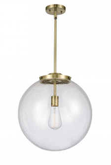 Beacon - 1 Light - 16 inch - Antique Brass - Stem Hung - Pendant (3442|221-1S-AB-G204-16)