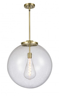 Beacon - 1 Light - 18 inch - Antique Brass - Stem Hung - Pendant (3442|221-1S-AB-G204-18-LED)