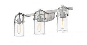 Pilaster - 3 Light - 24 inch - Brushed Satin Nickel - Bath Vanity Light (3442|423-3W-SN-4CL-LED)