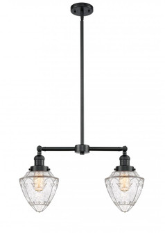 Bullet - 2 Light - 24 inch - Oil Rubbed Bronze - Stem Hung - Adjustable Island Light (3442|209-OB-G664-7)