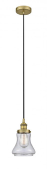 Bellmont - 1 Light - 6 inch - Brushed Brass - Cord hung - Mini Pendant (3442|616-1PH-BB-G194-LED)