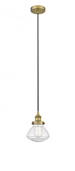 Olean - 1 Light - 7 inch - Brushed Brass - Cord hung - Mini Pendant (3442|616-1PH-BB-G324-LED)
