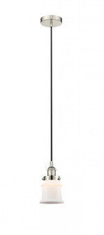 Canton - 1 Light - 5 inch - Polished Nickel - Cord hung - Mini Pendant (3442|616-1PH-PN-G181S-LED)