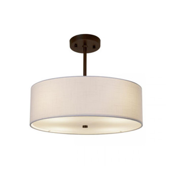 Classic 18'' LED Drum Pendant (254|FAB-9591-WHTE-DBRZ-LED4-2800)