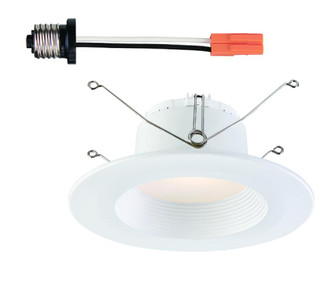 5 in./6 in. 2700K Warm White Integrated LED Recessed CEC-T20 Baffle Trim in White (21|EVL6733CWH27)