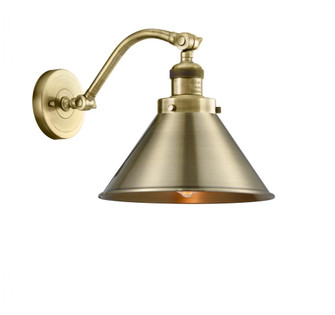 Briarcliff - 1 Light - 10 inch - Antique Brass - Adjustable Sconce (3442|515-1W-AB-M10-AB-LED)
