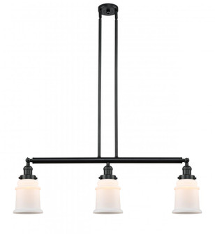 Canton - 3 Light - 39 inch - Matte Black - Stem Hung - Adjustable Island Light (3442|213-BK-G181-LED)