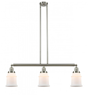 Canton - 3 Light - 39 inch - Brushed Satin Nickel - Stem Hung - Island Light (3442|213-SN-G181-LED)