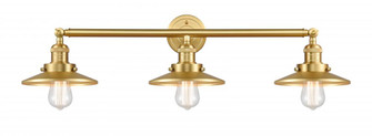 Railroad - 3 Light - 32 inch - Satin Gold - Bath Vanity Light (3442|205-SG-M4)