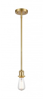 Bare Bulb - 1 Light - 5 inch - Satin Gold - Mini Pendant (3442|516-1S-SG-LED)