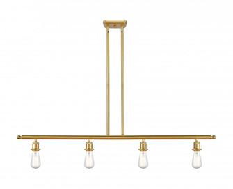 Bare Bulb - 4 Light - 48 inch - Satin Gold - Stem hung - Island Light (3442|516-4I-SG-LED)