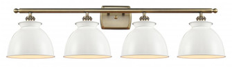Adirondack - 4 Light - 38 inch - Antique Brass - Bath Vanity Light (3442|516-4W-AB-M14-W-LED)