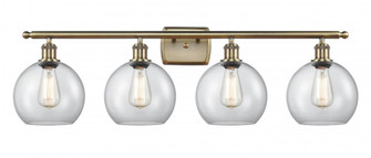 Athens - 4 Light - 38 inch - Antique Brass - Bath Vanity Light (3442|516-4W-AB-G122-LED)
