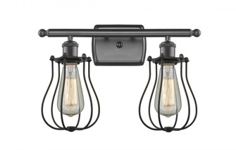 Muselet - 2 Light - 16 inch - Oil Rubbed Bronze - Bath Vanity Light (3442|516-2W-OB-CE513)