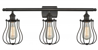 Muselet - 3 Light - 26 inch - Oil Rubbed Bronze - Bath Vanity Light (3442|516-3W-OB-CE513-LED)