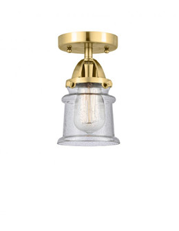 Canton - 1 Light - 5 inch - Satin Gold - Semi-Flush Mount (3442|288-1C-SG-G184S)