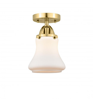 Bellmont - 1 Light - 6 inch - Satin Gold - Semi-Flush Mount (3442|288-1C-SG-G191-LED)
