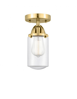 Dover - 1 Light - 5 inch - Satin Gold - Semi-Flush Mount (3442|288-1C-SG-G312-LED)