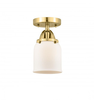 Bell - 1 Light - 5 inch - Satin Gold - Semi-Flush Mount (3442|288-1C-SG-G51-LED)