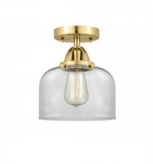 Bell - 1 Light - 8 inch - Satin Gold - Semi-Flush Mount (3442|288-1C-SG-G72-LED)