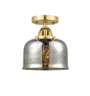 Bell - 1 Light - 8 inch - Satin Gold - Semi-Flush Mount (3442|288-1C-SG-G78-LED)