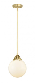 Beacon - 1 Light - 8 inch - Satin Gold - Stem hung - Mini Pendant (3442|288-1S-SG-G201-8)