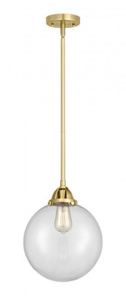Beacon - 1 Light - 10 inch - Satin Gold - Stem hung - Mini Pendant (3442|288-1S-SG-G202-10)
