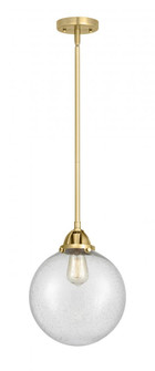 Beacon - 1 Light - 10 inch - Satin Gold - Stem hung - Mini Pendant (3442|288-1S-SG-G204-10)