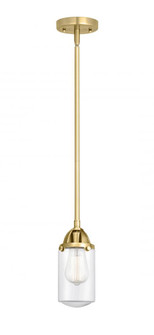 Dover - 1 Light - 5 inch - Satin Gold - Stem hung - Mini Pendant (3442|288-1S-SG-G312-LED)