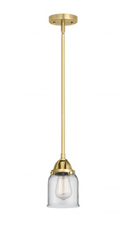 Bell - 1 Light - 5 inch - Satin Gold - Stem hung - Mini Pendant (3442|288-1S-SG-G52)