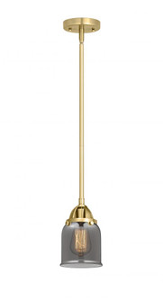 Bell - 1 Light - 5 inch - Satin Gold - Stem hung - Mini Pendant (3442|288-1S-SG-G53-LED)