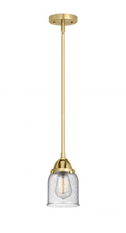 Bell - 1 Light - 5 inch - Satin Gold - Stem hung - Mini Pendant (3442|288-1S-SG-G54-LED)