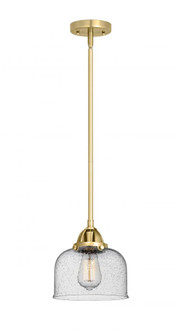 Bell - 1 Light - 8 inch - Satin Gold - Stem hung - Mini Pendant (3442|288-1S-SG-G74)