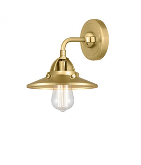Railroad - 1 Light - 8 inch - Satin Gold - Sconce (3442|288-1W-SG-M4-SG-LED)