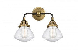 Olean - 2 Light - 15 inch - Black Antique Brass - Bath Vanity Light (3442|288-2W-BAB-G324-LED)
