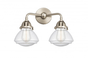 Olean - 2 Light - 15 inch - Brushed Satin Nickel - Bath Vanity Light (3442|288-2W-SN-G324-LED)