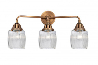 Colton - 3 Light - 24 inch - Antique Copper - Bath Vanity Light (3442|288-3W-AC-G302-LED)